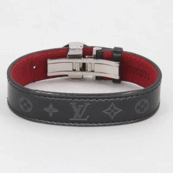 Louis Vuitton Monogram Flower Motif Wish Leather Cuff Bracelet LV-1118P-0009 - Picture 7 of 9